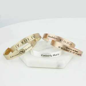 Engraved Couple Bracelet